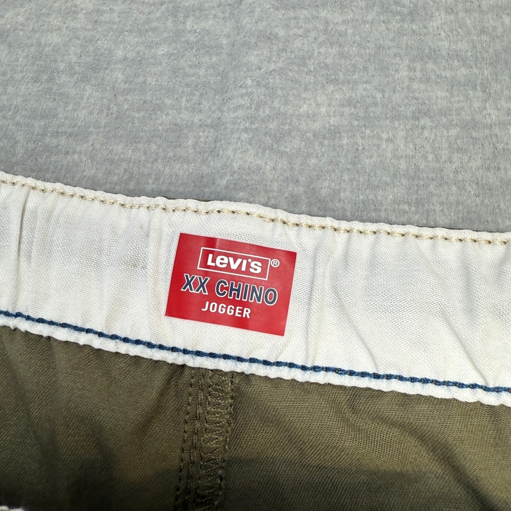 Levis Pants Mens 5XL Green XX Chino Jogger Drawstring Tapered Stretch Twill NEW - Picture 6 of 12